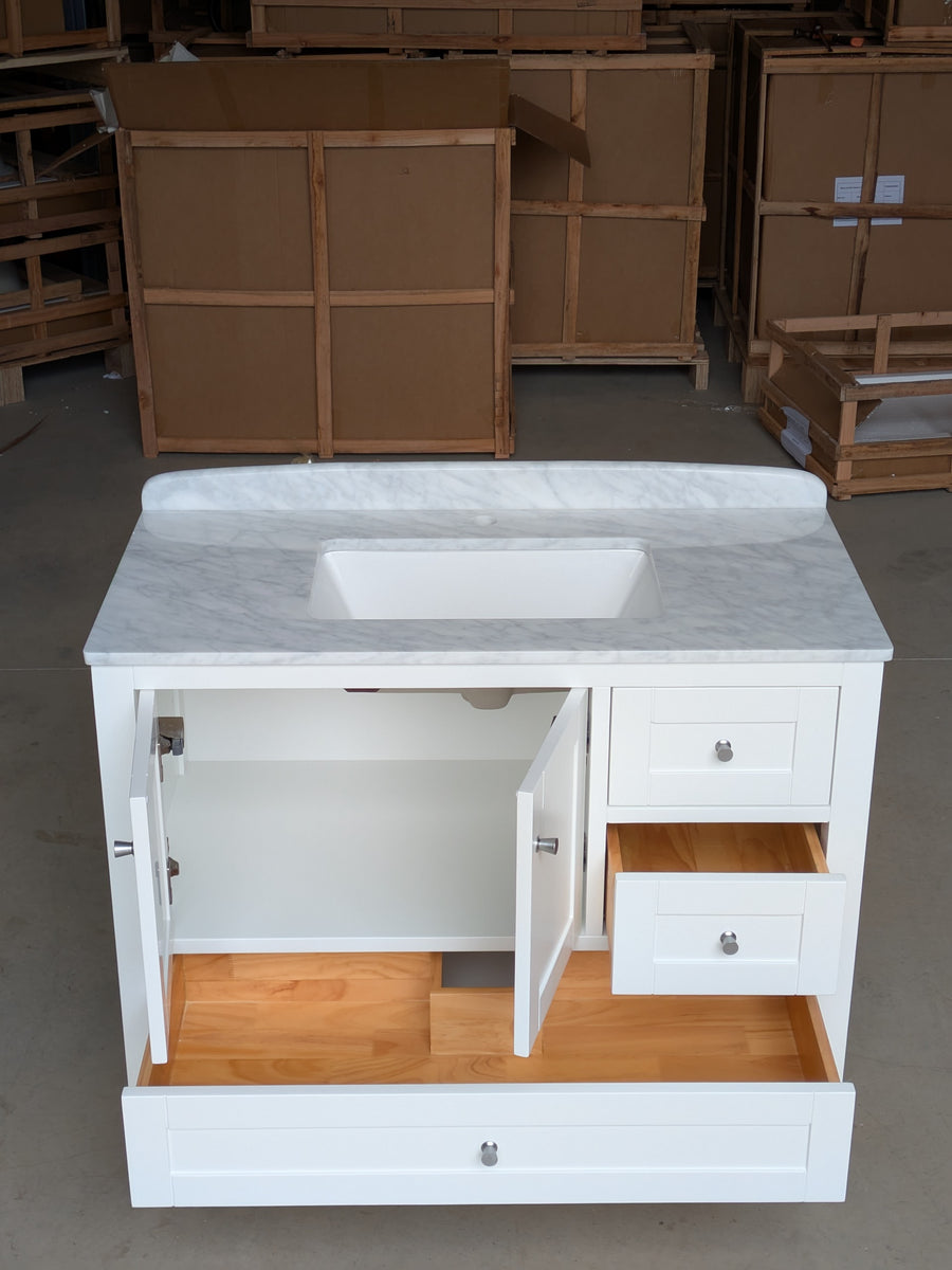 Vienna 700 Hamptons Style Bathroom Vanity - White – Birch & Oak Home Living
