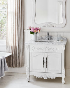 French Provincial Timber Marble Bathroom Vanity Paris_01
