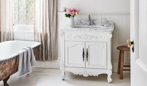 French Provincial Timber Marble Bathroom Vanity Paris_3