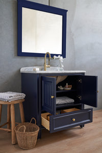 Hampton Timber Bathroom Vanity Blue 800mm
